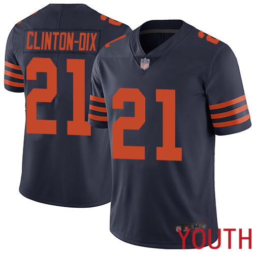 Chicago Bears Limited Navy Blue Youth Ha Ha Clinton-Dix Jersey NFL Football #21 Rush Vapor Untouchable